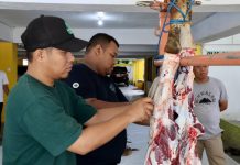 Dinas Kepemudaan dan Olahraga Kalsel Sembelih Hewan Kurban