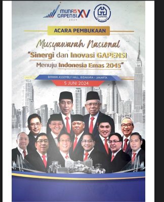 Gapensi Gelar Munas XV, Menteri PUPR Dorong Peningkatan Kinerja Industri Konstruksi