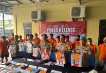 Polresta Banjarmasin Berhasil Ungkap 19 Kasus, 28 Tersangka dan Ribuan Narkoba Senilai Rp11 Miliar