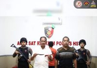 Warga Banua Jingah Diamankan Polres HST Gegara Berkeliaran di Tempat Umum Bawa Sajam Tanpa Izin