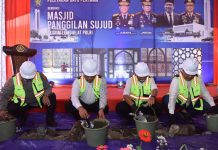 Peletakan Batu Pertama Masjid Panggilan Sujud Sespim Lemdiklat Polri