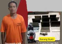 Spesialis Maling Laptop Sasar Tempat Kos Putri di Gatsu Diringkus Polsek Banjarmasin Timur