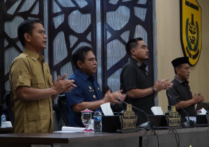 Rapat Paripurna DPRD Kota Banjarmasin dengan agenda Penyampaikan Pertanggungjawaban Pelaksanaan APBD 2023 oleh Pemko Banjarmasin. (wartabanjar.com - Ist Setwan)