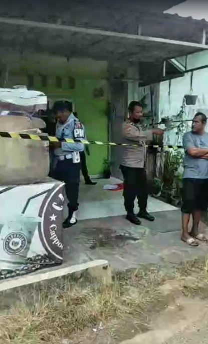 08072024_Lokasi penemuan mayat di Jalan Kasturi 2, Kota Banjarbaru. (wartabanjar.com - Ist. Rekanan)