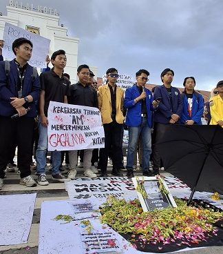 Justice For Afif Maulana di Balai Kota Banjarbaru, BEM Se-Kalsel Minta Polda Bersikap