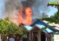 2 Rumah Ludes Jadi Arang di Desa Tabudarat Hulu HST, 7 Jiwa Kehilangan Tempat Tinggal