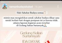 Waspada Penipuan Pengobatan Ida Dayak di Gedung Sultan Suriansyah