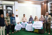 UPZ Bank Kalsel Bantu Korban Kebakaran di Balangan