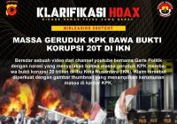 Cek Fakta Korupsi di IKN, Massa Geruduk KPK