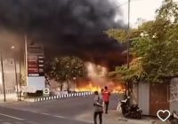 SPBU Terbakar di Colomadu