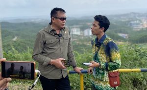 Anggota Komisi I DPR RI, TB Hasanuddin (kiri) saat kunjungan kerja di IKN. (wartabanjar.com - Istimewa)