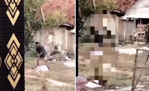 Pria di Pamekasan bacok laki-laki yang diduda selingkuhan istrinya. (wartabanjar.com - Ist. @kabarnegri)