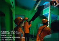 Rumah Roboh di Jalan Sungai Andai Banjarmasin