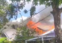 Kebakaran di Komplek Arrahman Jalan Soetoyo S Banjarmasin