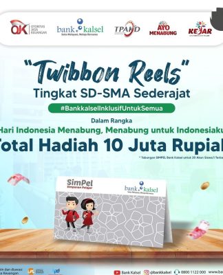 Bank Kalsel Gelar Lomba Twibbon Reels, Total Hadiah Rp 10 Juta