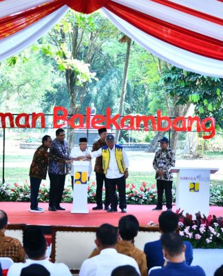 Wapres Ma'ruf Amin Resmikan Penataan Taman Balekambang