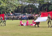 Tari Kolosal Mathilda Batlayeri Meriahkan HUT ke-78 Bhayangkara di Polda Kalsel