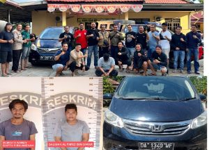 Penangkapan pelaku pencurian mobil di Jalan Mantuil, Basirih. (wartabanjar.com - Ist. Humas)
