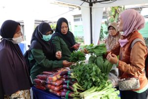 DPKP dan TVRI Kalsel menggelar Gerakan Pangan Murah, Sabtu 3 Agustus 2024. (wartabanjar.com - Istimewa)