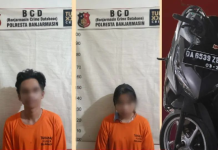 Pasangan Sejoli Maling Motor Warga Benua Anyar, Ditangkap Polsek Kertak Hanyar Kasus Pencurian Keluarga