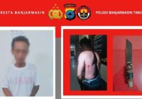 Pelaku Penusukan di Sungai Bilu Gang Teluk Mendung Diringkus Polsek Banjarmasin Timur