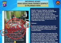 Cek Fakta Anak-Anak di Palangka Raya Keracunan Permen Semprot