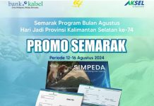 Suvenir Menarik dari Bank Kalsel di Program Semarak Hari Jadi Provinsi Kalsel