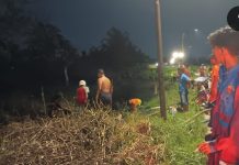 Kebakaran Lahan di Jalan Teluk Gampa Hanguskan Lahan Milik H Iduy
