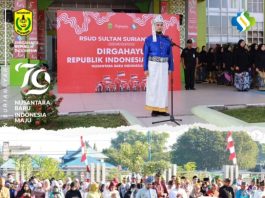 Upacara Peringatan HUT Ke-79 Kemerdekaan RI, Karyawan RSUD Sultan Suriansyah Kenakan Pakaian Adat