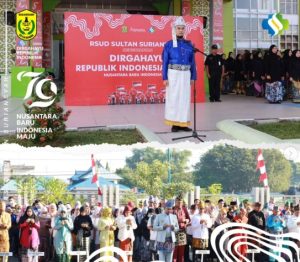 Peringatan HUT ke-79 Kemerdekaan RI di RSUD Sultan Suriansyah Banjarmasin, Sabtu 17 Agustus 2024. (wartabanjar.com - Ist. Humas)
