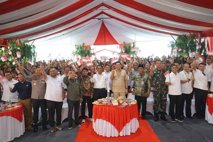 Soft launching biodiesel (B50) PT Jhonlin Agro Raya di Batulicin, Tanah Bumbu, Kalsel, Minggu, dihadiri Mentan Andi Amran Sulaiman. (wartabanjar.com - Istimewa)