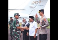 Kapolres Tabalong Turut Sambut Pangdam VI/Mulawarman di Bandara Warukin