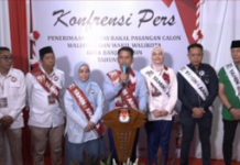 Yamin-Ananda Pendaftar Pertama di KPU Kota Banjarmasin