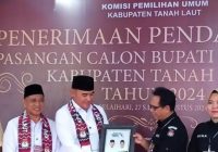 KPU Tanah Laut Nyatakan Berkas Pendaftaran Rahmat Trianto-HM Zazuli Lengkap
