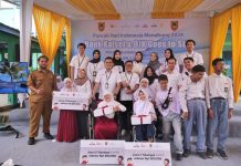 Puncak Hari Indonesia Menabung, Bank Kalsel dan OJK Kalsel Edukasi Siswa SLBN 2 Martapura