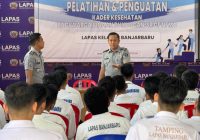 37 Warga Binaan Lapas Banjarbaru Ikuti Pelatihan Kader Kesehatan