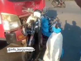 Scoopy Ringsek di Jalan Gubernur Syarkawi