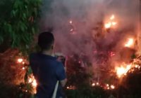 Kebakaran Lahan di Area Masjid Agung Al Munawwarah Banjarbaru