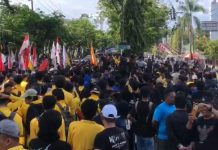 Sejumlah Arus Jalan di Kota Banjarmasin Dialihkan Imbas Unjuk Rasa Mahasiswa Tolak Revisi RUU Pilkada
