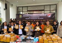 Woww.... Polres Tangsel Ungkap Peredaran Ratusan Kilogram Ganja