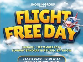 Jhonlin Group Siap Gelar Fligh Free Day pada Minggu Pagi: Keren, Ayo Merapat!