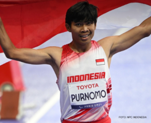Saptoyogo Purnomo merebut perak cabang atletik nomor 100 meter putra di Paralimpiade Paris 2024. (wartabanjar.com - Istimewa)