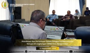 DPRD Kota Banjarmasin mendapat pembekalan dari KPK RI. (wartabanjar.com - Ist. DPRD Kota Banjarmasin)