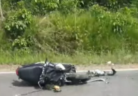Pemotor Tewas Tertabrak Dumptruck di Jorong, Kendaraan Korban Hancur Berkeping-keping