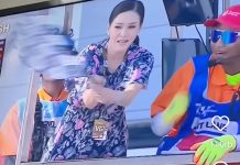 Maia Estianty Kibarkan Bendera Finish di IndonesianGP Sirkuit Mandalika