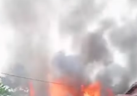BREAKING NEWS: Api Berkobar di Sungai Lulut Seberang Kantor Kelurahan