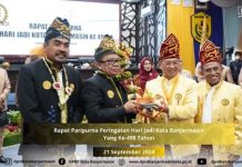 DPRD Gelar Rapat Paripurna Hari Jadi Ke-498 Kota Banjarmasin