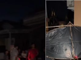Layang-layang Dandang Sangkut di Kabel, Listrik di Jahri Saleh Padam