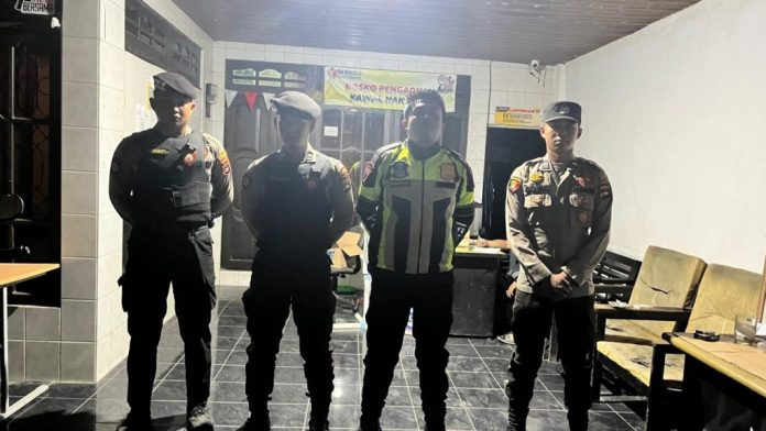 Personel Sat Samapta Polres HSU meningkatkan patroli untuk memastikan keamanan wilayah selama tahapan Pilkada berlangsung. (wartabanjar.com - Ist. Humas)