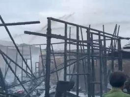 Penampakan Rumah Warga yang Terbakar di Alalak Tengah Banjarmasin Setelah Kebakaran